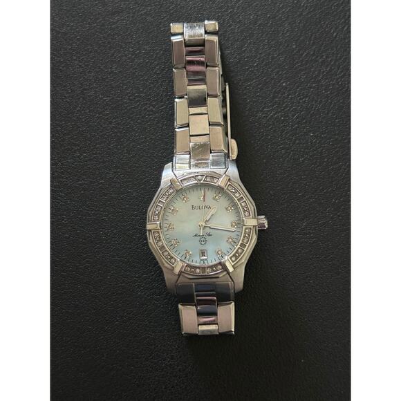 Bulova Marine Star Date Watch 96R109, blue face main image 11